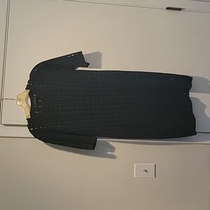 Barely worn! Calvin Klein collection black open grid knit dress. Size M/8